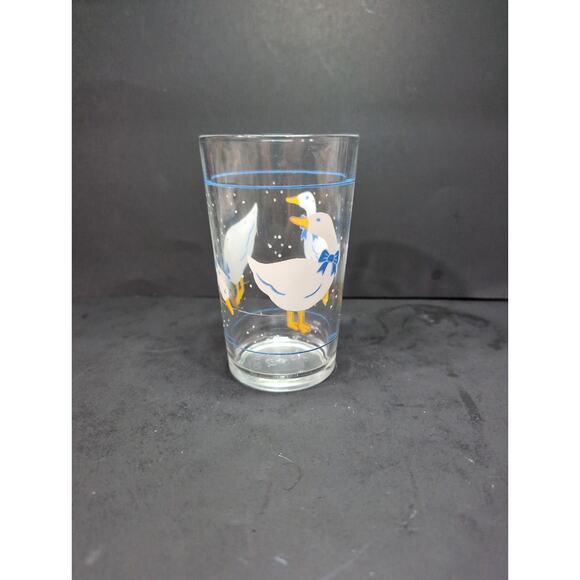 Morning Star Country Goose‎ Ducks Glass Jar, Vintage 5" Tumbler, Drinking Glass - Picture 4 of 9